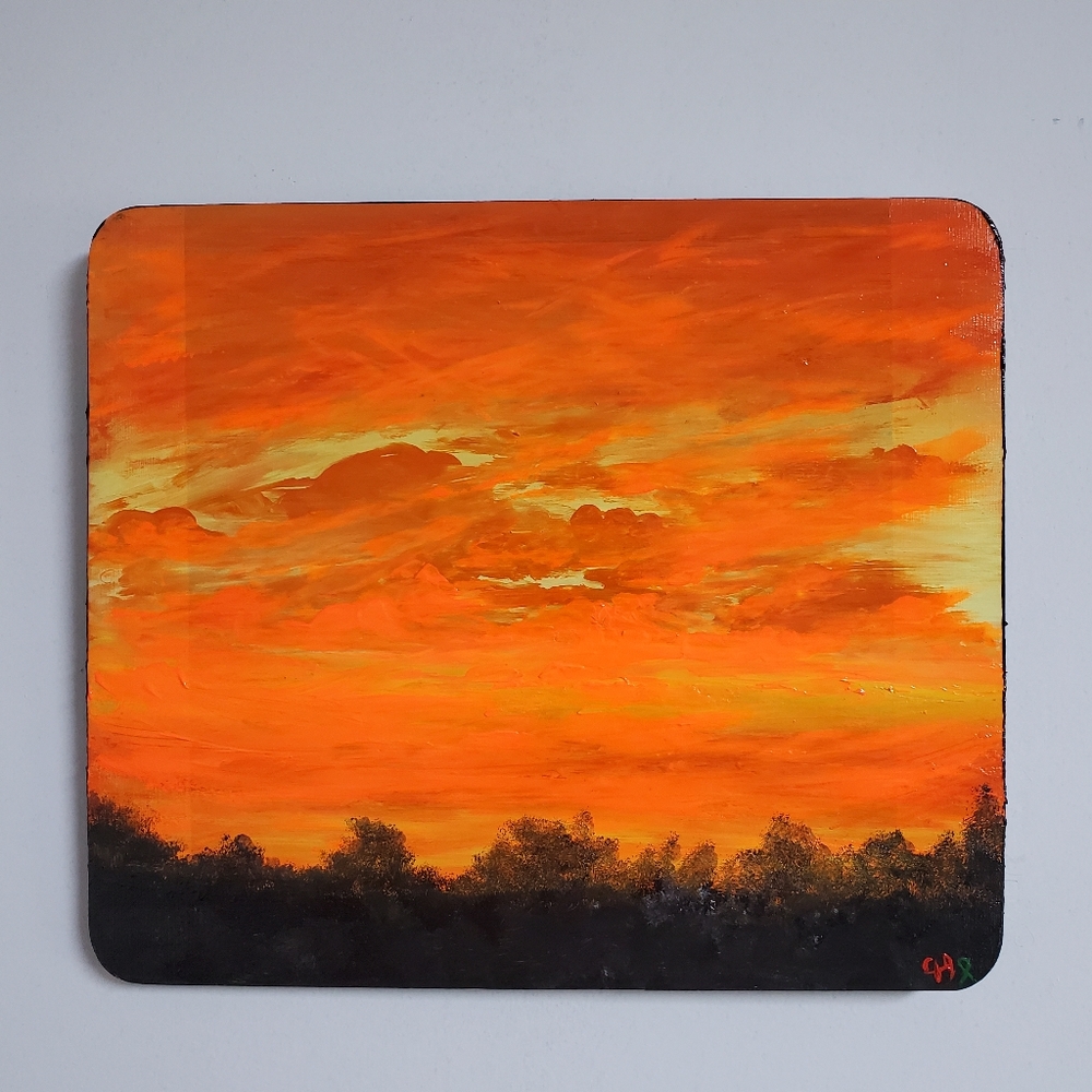"Sunset from My Chaos" Original Art